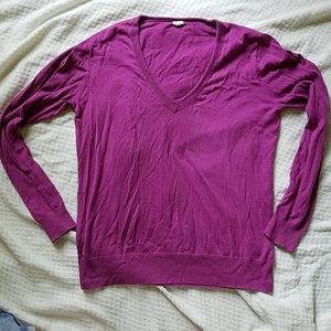 J. Crew Purple Knit Sweater